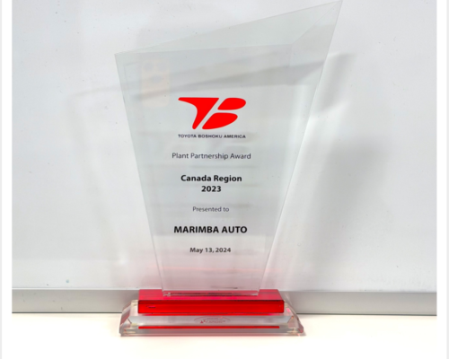 Toyota Boshoku Plant Partnership Award Canada Region 2023